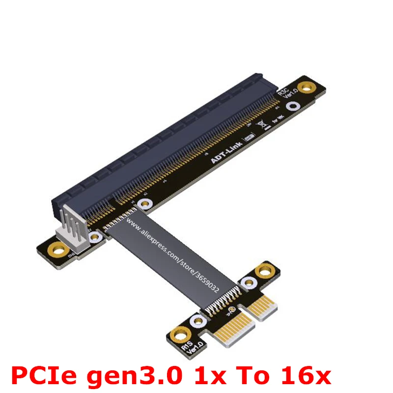 Переходник Gen3.0 PCIe переходник с 1x на 16x не требует USB PCI E x1 x16 GPU адаптер для майнинга
