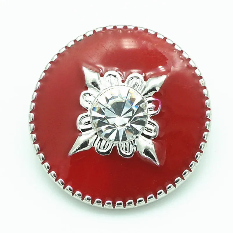 Мода красота масло кристалл звезда 18 мм Металлические Кнопки подходят DIY