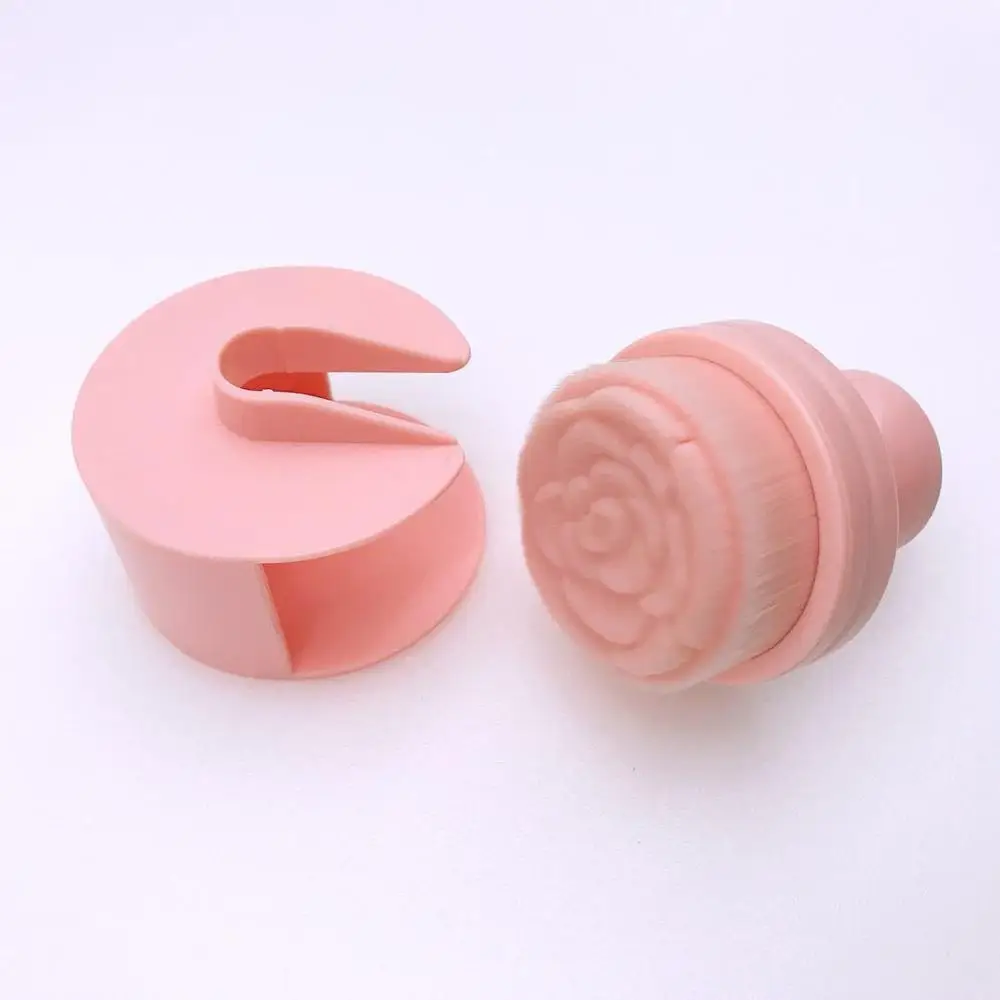 Розовая розовая Цветочная круглая Кисть для макияжа O-образная вывеска