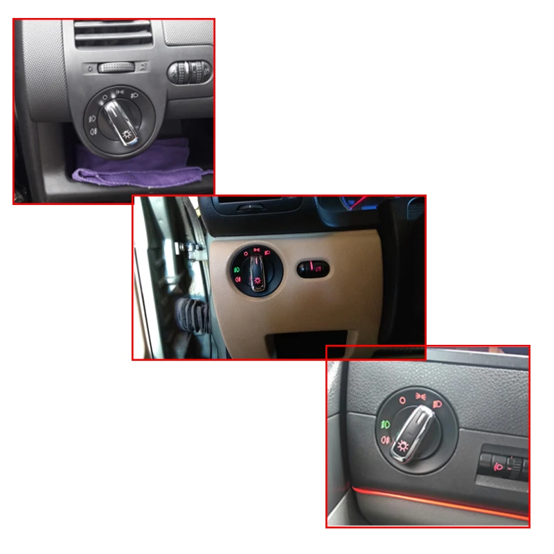 3BD941531 автомобильный Стайлинг хромированный переключатель фар 3BD 941 531 для VW Jetta Bora Golf MK4 Passat B5 Polo 9N Lupo New Beetle T5