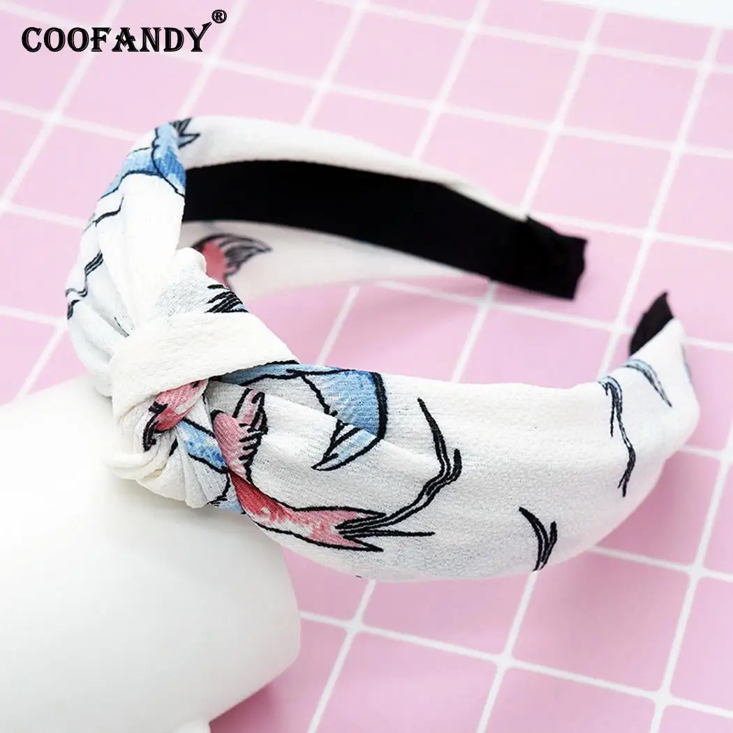 Женская бандана модная завязанная повязка для волос вечерние Повседневная жизнь