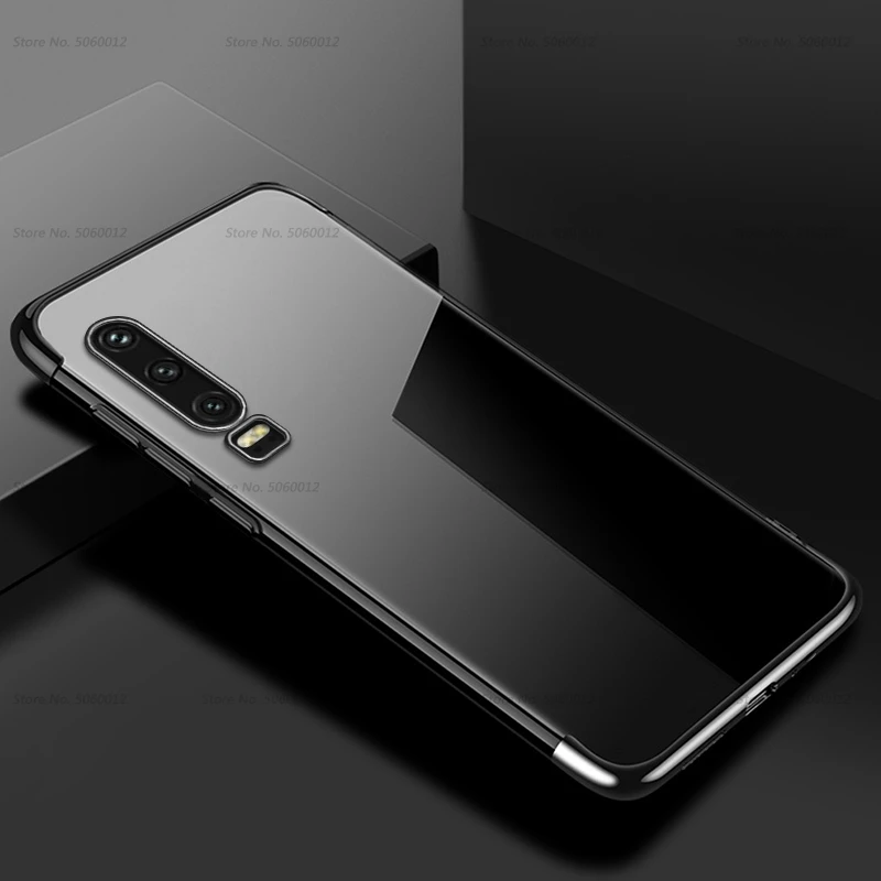 Black Для huawei P30 чехол тонкий чехол для телефона huawei P20 Lite P20 Pro Чехол прозрачное покрытие TPU мягкий для Huawai P20 Lite P30 светильник - Цвет: Black