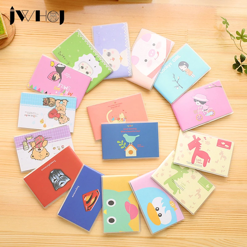 1 шт. милый ПВХ оболочка водонепроницаемый портативный мини блокнот дневник