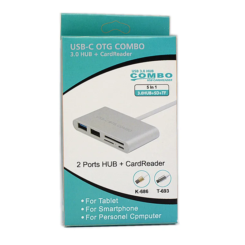 Офисный бизнес Многофункциональный TYPE-C3.1 3 0 3.0HUB + SD/TF кардридер type-c