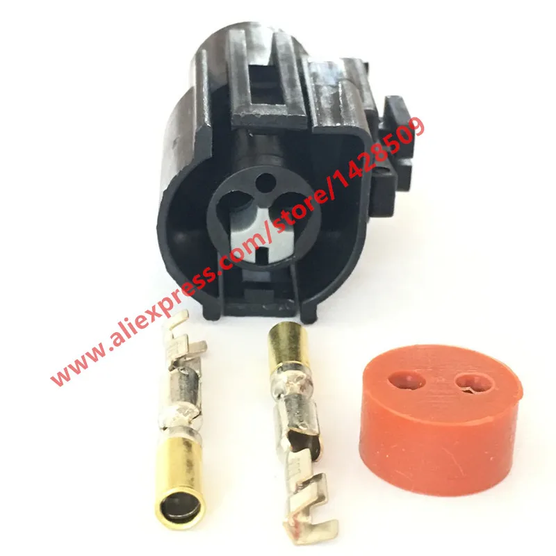 

10 комплектов, 2-контактный водонепроницаемый автомобильный разъем с штифтами и уплотнениями