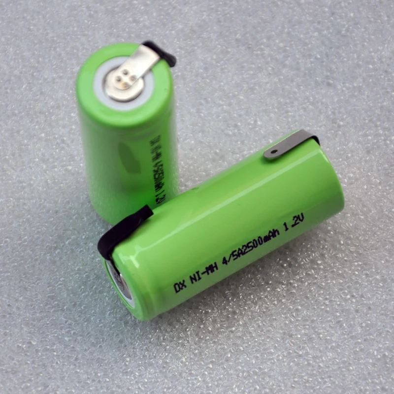 Новинка; 10 шт./лот 4/5A 1,2 V аккумуляторная батарея 2500 мА/ч, 4/5A 17430 4/5-металл-гидридных или никель-металл-гидридного сотовый с вкладке сварки шпильки с бесплатной доставкой