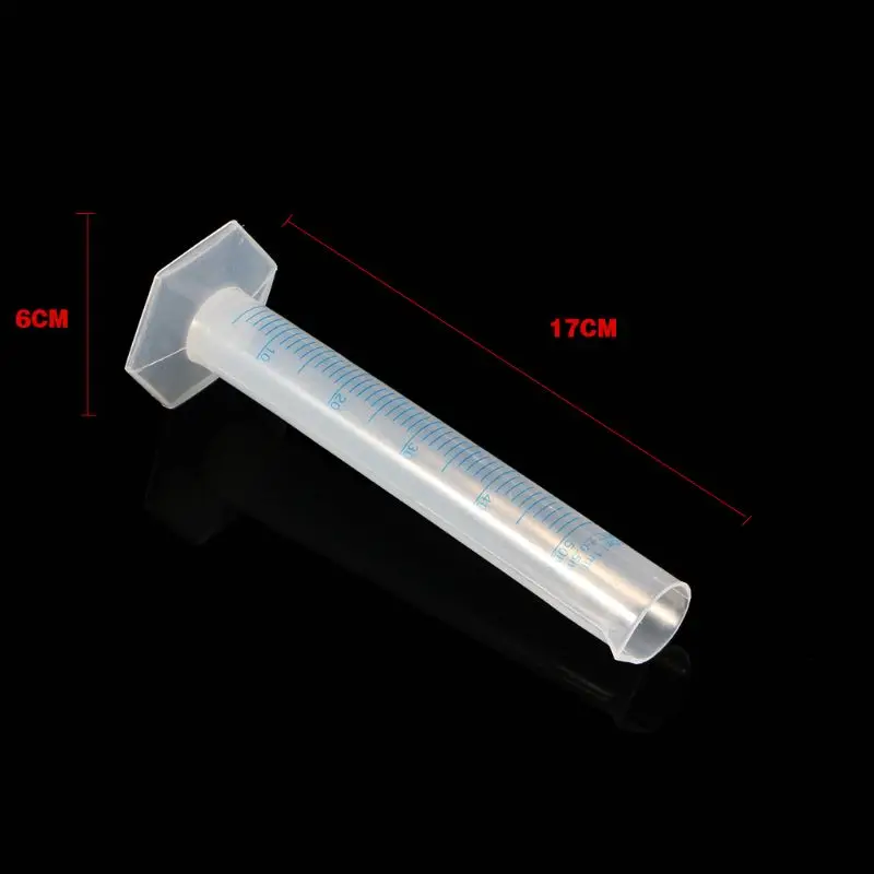 50 мл измерительный цилиндр лабораторный тест градуированная жидкость пробная