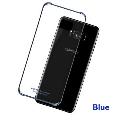 Blue Samsung противоударный мягкий чехол для телефона в виде ракушки для samsung S8 S8 Plus S8+ S8plus SM-G Невидимый термополиуретановый Чехол для мобильного телефона с 6 цветов - Цвет: Blue