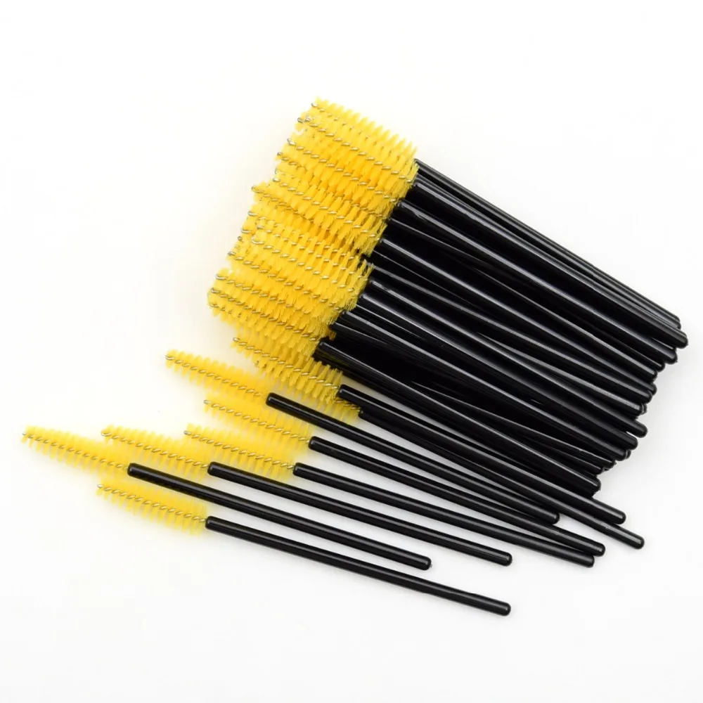 50pcs Eyelashes Brushes Makeup Brushes Eyelash Extension Disposable Mascara Wands Applicator Eye Lashes Cosmetic Brush Makeup