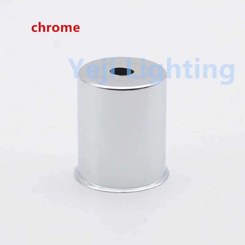 chrome E27 патрон лампы лампа чашка для винтажного Ретро потолочного навеса потолочная Роза лампа база светодиодные подвесные светильники аксессуары для освещения - Цвет: chrome
