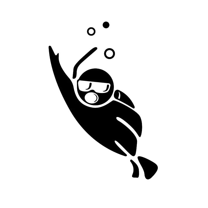 9 8*14 1 см милые наклейки для дайвинга Авто Мультяшные персонажи мотоциклы