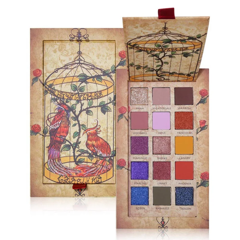 Палетка блестящих теней для век 15 цветов Очаровательная пигментированная