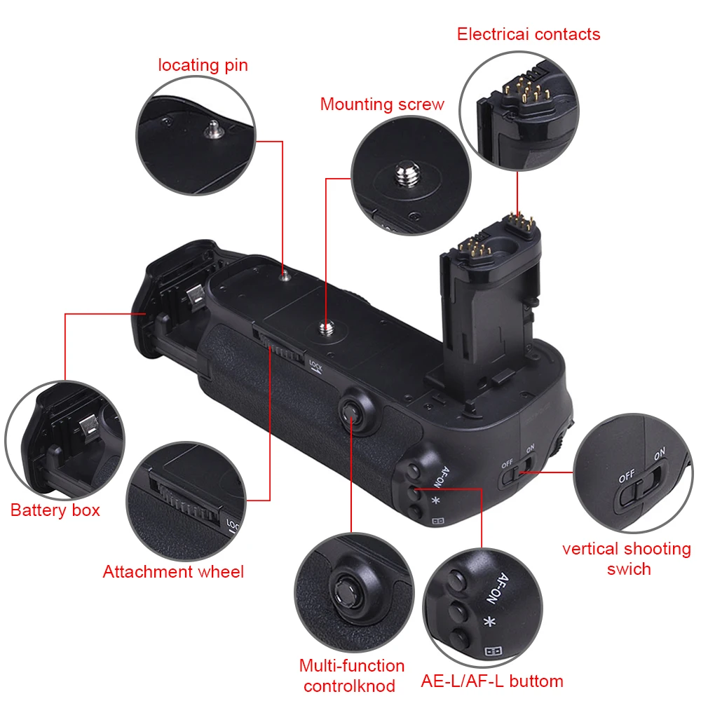 Батарейный блок Batmax для Canon EOS DSLR 5D Mark III 5DIII 5D3 батарейный с аккумулятором камеры