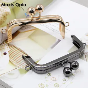 Бронзовая Золотая большая застежка для кошелька, пришивная рамка для кошелька, металлическая рамка для кошелька, Alca Para Bolsa Accessoire Sac A Main, металлическая ручка для кошелька