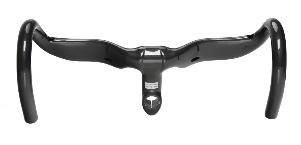 Купить Полностью углеродное волокно шоссейный велосипед Интегрированный руль изогнутый руль UD 400/420440*90/100/110/120 мм велосипедные запчасти