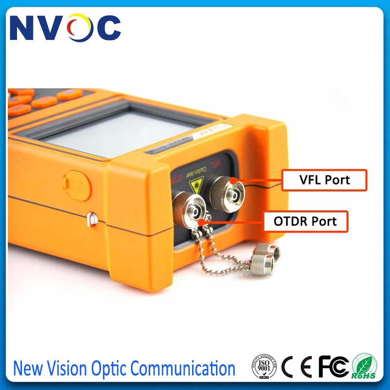 Портативный NK2000 SM OTDR 1310 нм/1550 нм 28/26 дБ встроенный 2 мВт VFL сенсорный экран 70 км ~ 80