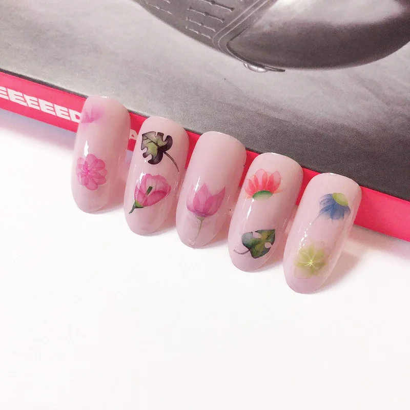 Новое поступление модные наклейки для дизайна ногтей разноцветные с морским