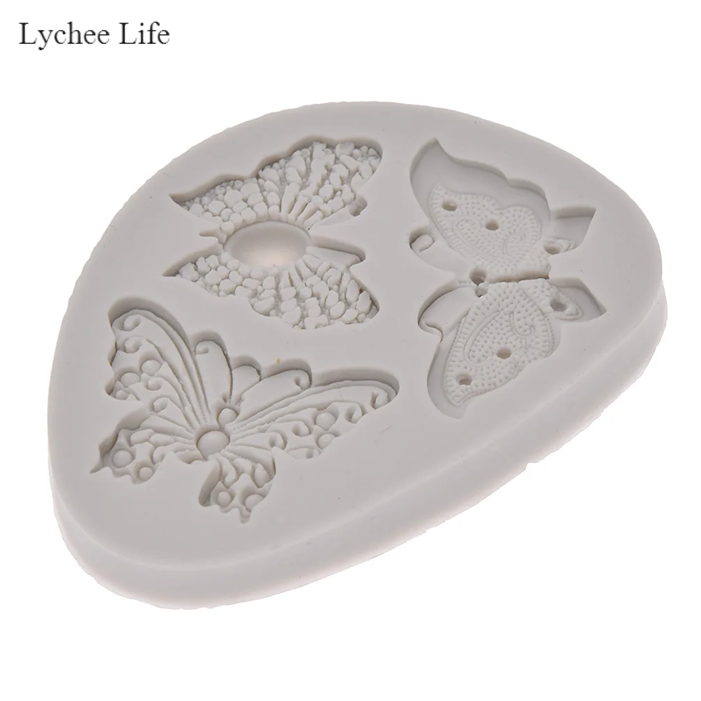 Lychee Life 3D бабочка полимерная глина силиконовые формы сделай сам настенные