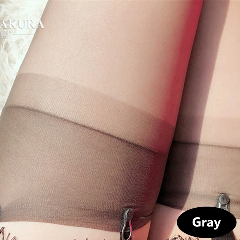 0101gray ALICENO, новинка, 5D, нейлон, не эластичные, сексуальные, для женщин, до бедра, чулки, винтаж, длинные, выше колена, носки, для девочек, прозрачные леггинсы 0101 - Цвет: 0101gray