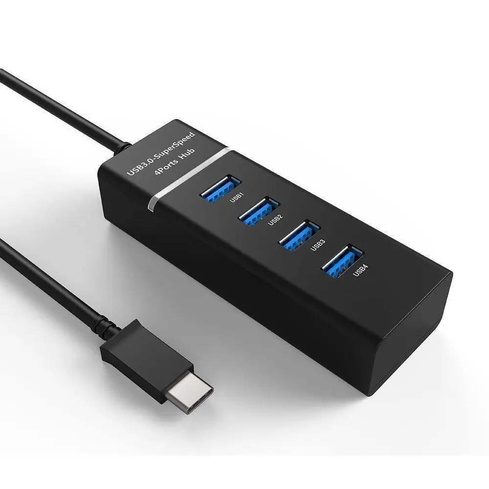 USB type-C Hub 3 0 4 порта высокоскоростные C концентраторы 5 Гбит/с в 1 Type-c OTG сплиттер со