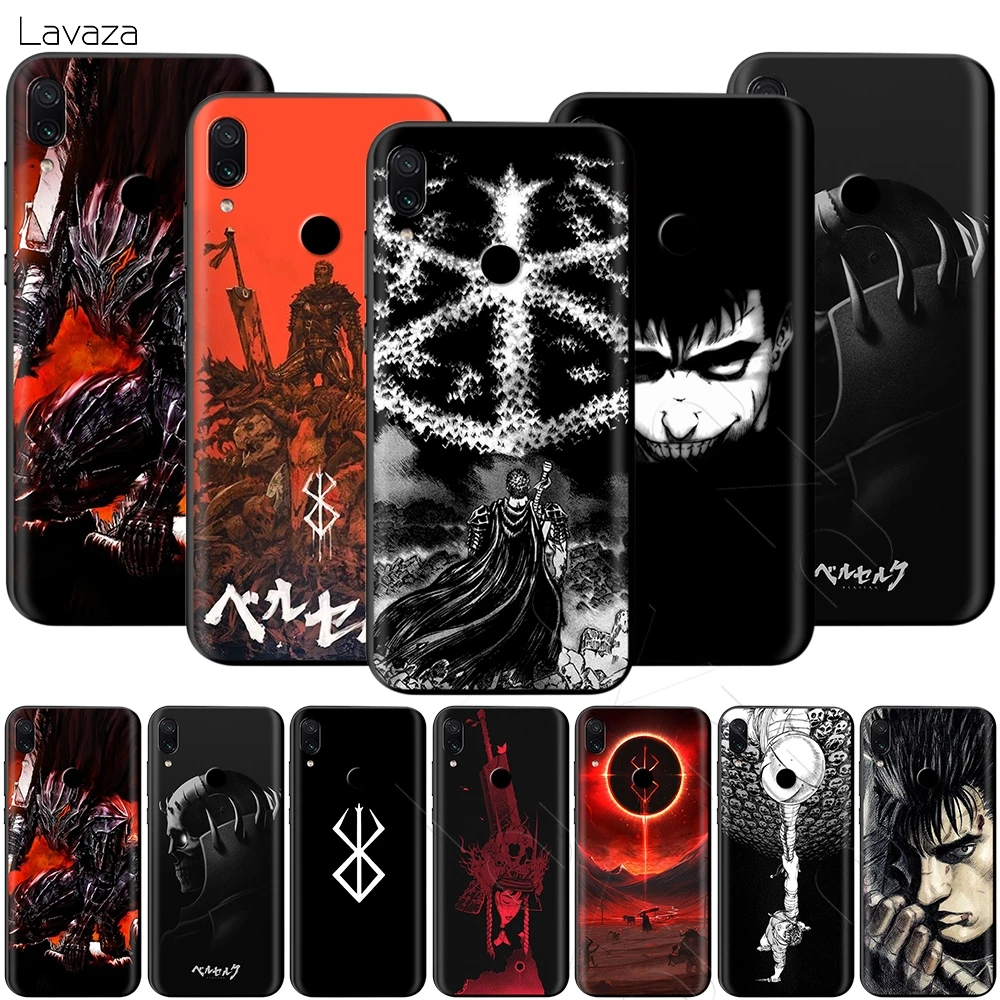 Lavaza Berserk Guts Anime Case for Xiaomi Redmi Note 4A 4X 5 5A 6 6A 7 S2 Pro Go Prime Plus |