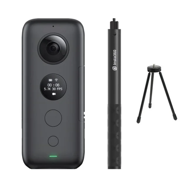 Bundle 2 Insta360 ONE X Экшн-камера VR 360 панорамная камера для IPhone и Android 5,7 K видео с батареей 128G невидимая селфи-палка - Цветной: Bundle 2
