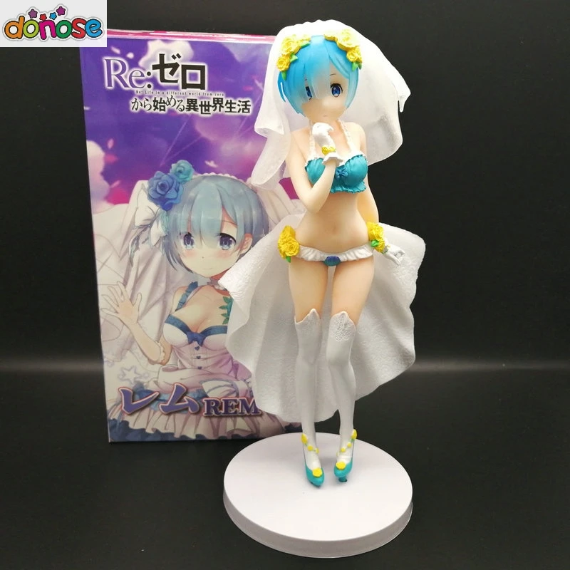 Аниме Re: Zero начало жизни в другом мире EXQ Rem девушка Рисунок свадебное платье ПВХ