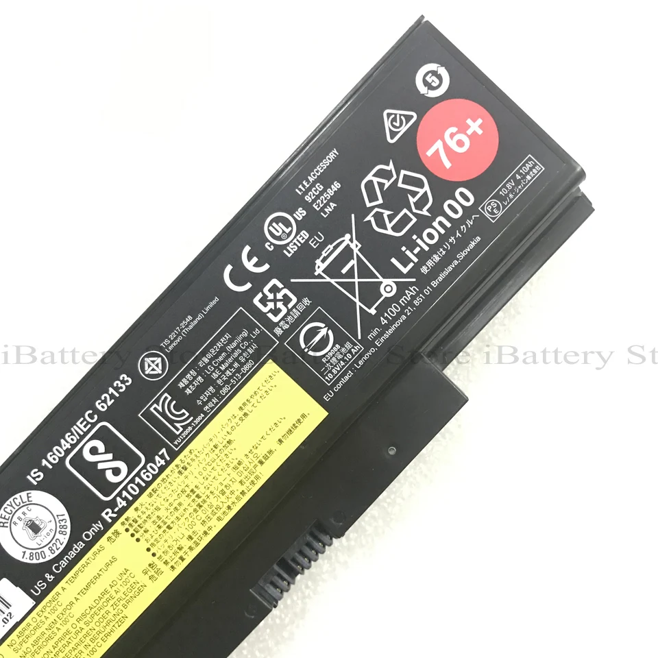 Подлинная 45N1760 батарея для Lenovo ThinkPad E555 E550 E550C E560 E565 45N1761 76 + Plus 4100mAh 10 8 V|Аккумуляторы