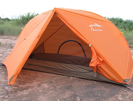 Сверхлегкая двухслойная портативная водонепроницаемая палатка на 1-2 человек
