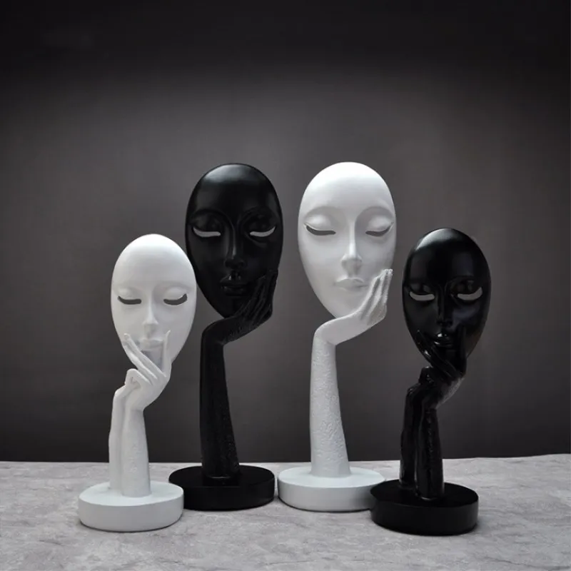 

Retro Vintage Creative Abstract Characters Do Not Listen Watch Sculpture Home Decor Desktop Decoration Craft Birthday Gift