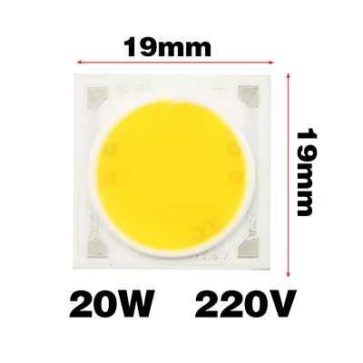 20w RAYWAY 5 шт. умный IC светодиодный COB Чип 30 Вт 25 Вт 20 Вт 15 Вт 10 Вт 7 Вт 5 Вт AC 220 В Высокий люмен Cree светодиодный чип для лампы DIY Точечный светильник из бисера - Испускаемый цвет: 20w