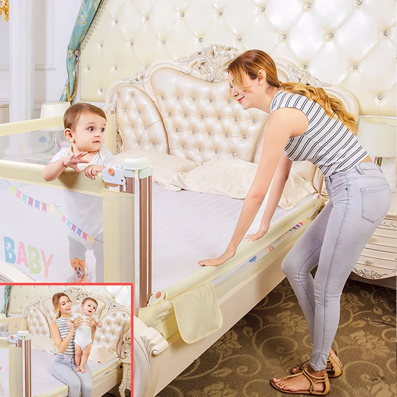 IMBABY ограждение для детской кровати ограждение для детской кроватки защитные ворота детский барьер безопасный Манеж