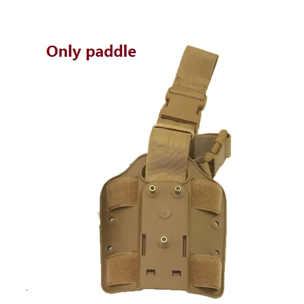 Tan (only paddle) Тактический кобура платформе Airsoft Шестерни Аксессуары черно-коричневые сапоги до бедра кобуры для Glock 17 19 Кольт 1911 M9 SIG P2022 P226 - Цвет: Tan (only paddle)