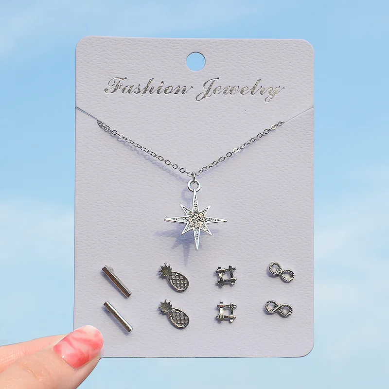 Комплект сережек для женщин Модный корейский серьги в виде звезд и