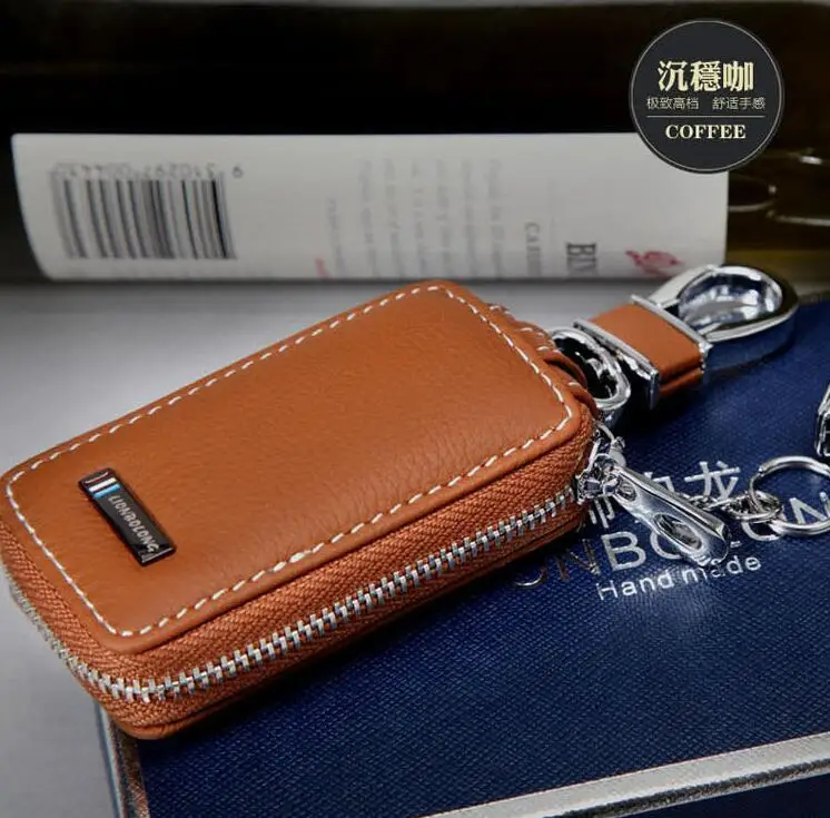 Чехол для автомобильного ключа из натуральной кожи в стиле льва болона кольцо