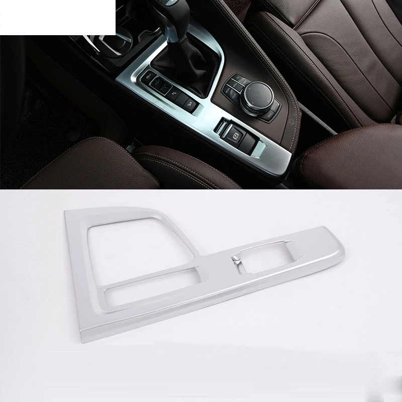 

ABS Chrome Gear Shift Panel Sequin Cover Trim Car Accessories For BMW X1 F48 20i 25i 25le for Left Hand Drive 2014+