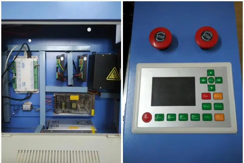 80w CO2 laser engraving cutting machine with rotary ruida controller water chiller CW3000 for wood crafts | Инструменты