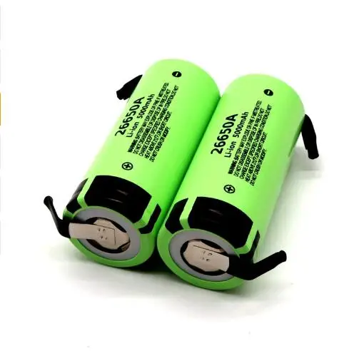 10 шт. аккумулятор для Panasonic 26650A 3,7 V 5000mAh высокой емкости 26650 литий-ионные аккумуляторы+ никель DIY