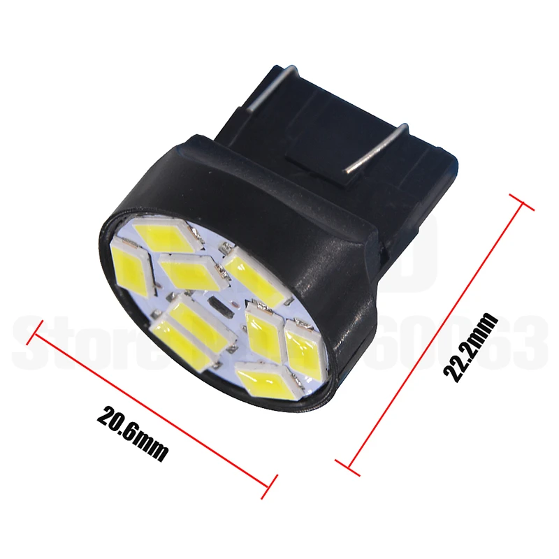 2x7440 7443 светодиодный 5630 9 SMD автомобильный светильник s T20 светодиодный s автоматический тормозной задний светильник Поворотная сигнальная лампа белый Янтарный Красный DC 12V