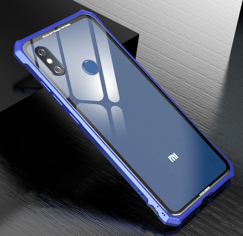 Для Xiaomi mi 8 чехол Роскошный Жесткий металлический алюминиевый сплав прозрачное стекло Броня противоударный чехол для телефона mi 8 Explorer чехол