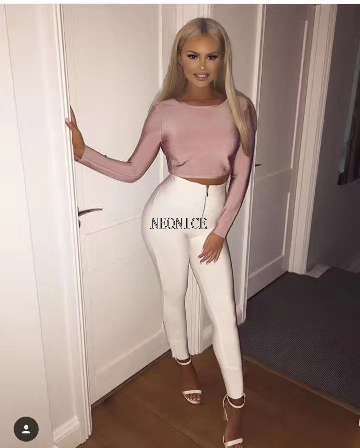 2017 летние бандажные женские штаны эластичные обтягивающие для ночного клуба дня