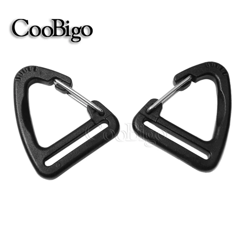 50 шт. 1 ''(25 мм) пластиковая пряжка с застежкой крючком карабин для альпинизма