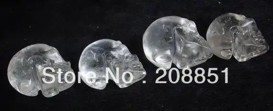 2 натуральный крошечный прозрачный белый кварц КРИСТАЛЛ черепа РЕЗНЫЕ Оптовая