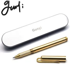 Guoyi A069 медь непосредственная бизнес-проверка металлические высококачественные подарки Массовая Настройка логотипа гелевая ручка для подписи журнал леверт