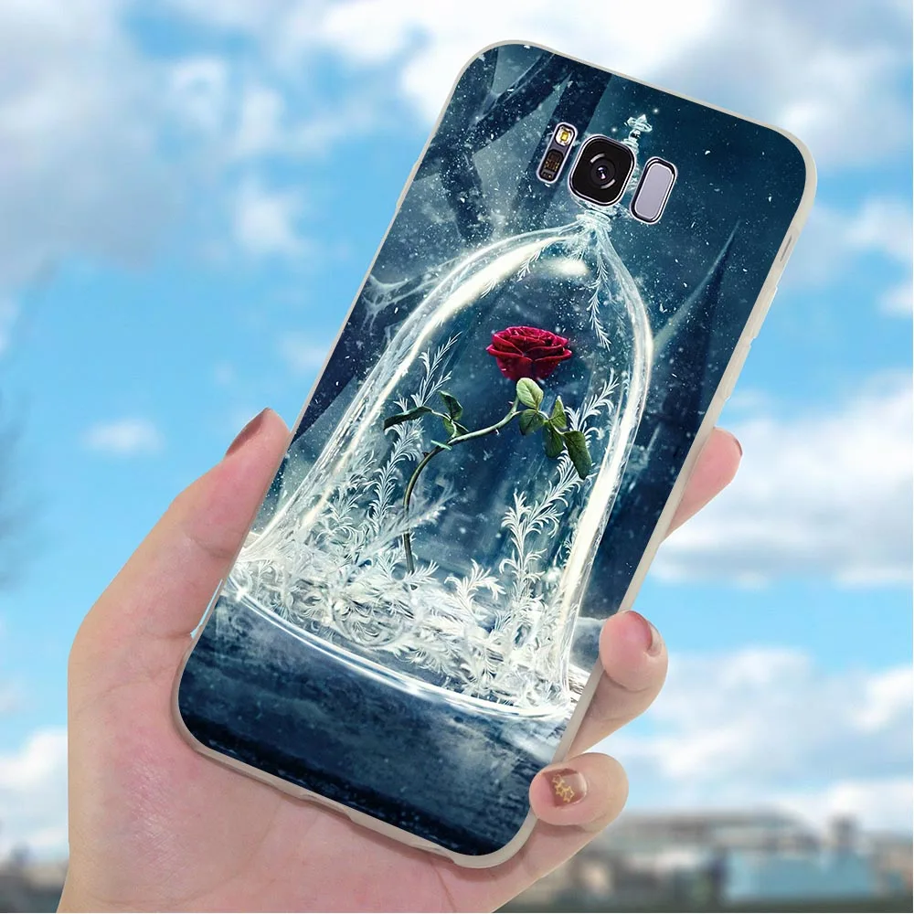 Мягкий чехол для телефона из тпу Galaxy Samsung A3 с изображением красавицы и чудовища A5