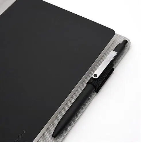 Черный Xiaomi Mijia Kaco Noble paper NoteBook из искусственной кожи со слотом для карт, кошелек, книга для офиса, путешествий, студентов, с ручкой и чехол - Цвет: Черный