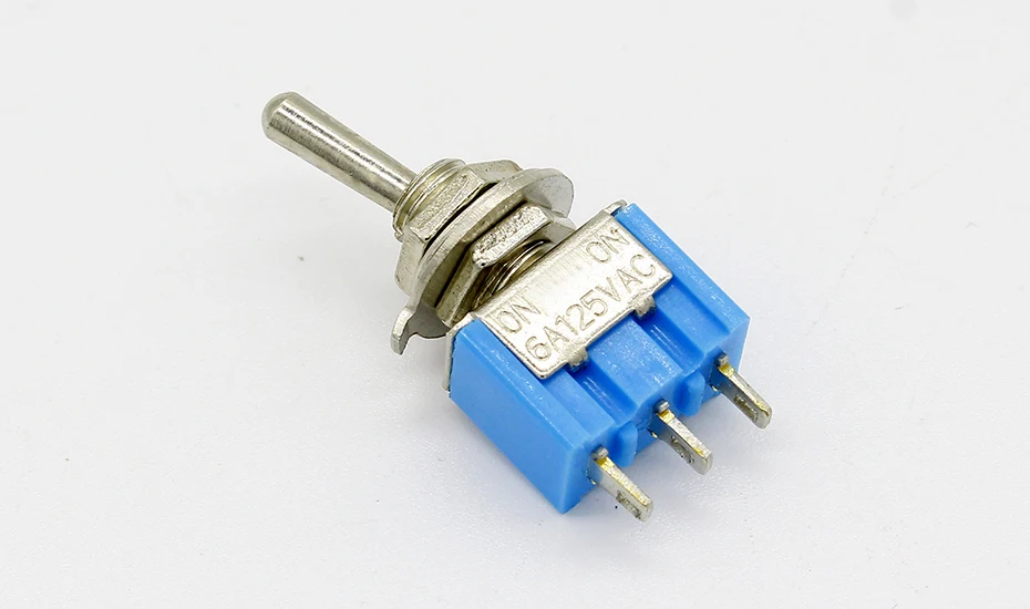 10 шт./лот синий мини MTS-102 3-контактный SPDT ON-ON 6A 125VAC миниатюрные тумблеры