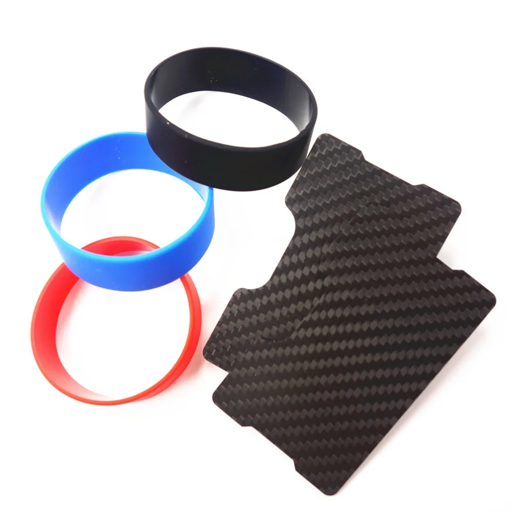 Держатель для кредитных карт из углеродного волокна с RFID блокировкой тонкий