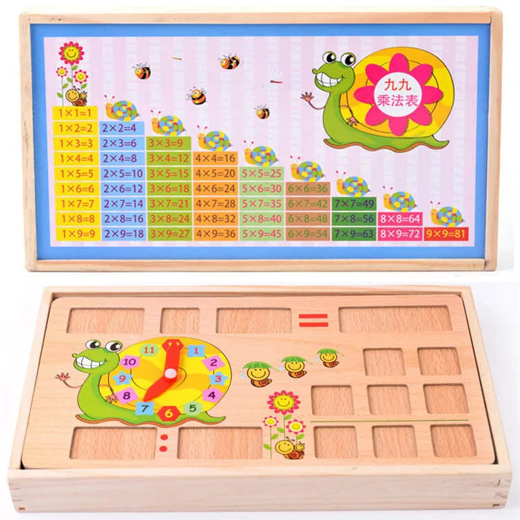 Обучающие деревянные арифметические игрушки Chanycore Цифровая зеркальная детская