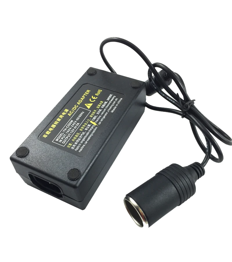 12V 5A 60W автомобильный инвертор для автомобиля адаптер прикуривателя конвертер